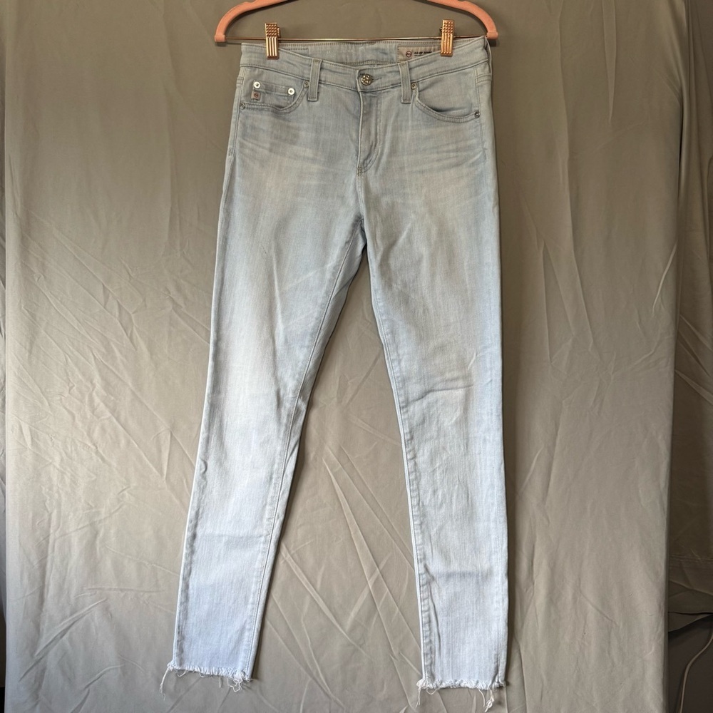 AG-ed Adriano Goldschmied Womens Ankle Super Skinny Size 27R Light Wash Neutral